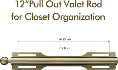 FIRJOY 12" Valet Rod for Closet Pull Out - Image 2