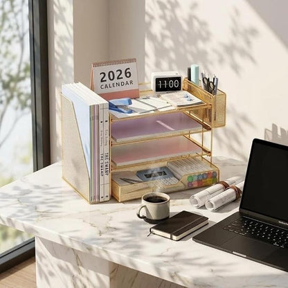 OPNICE Desk Organizer, 4-Tier Desktop File Organizer - Image 9