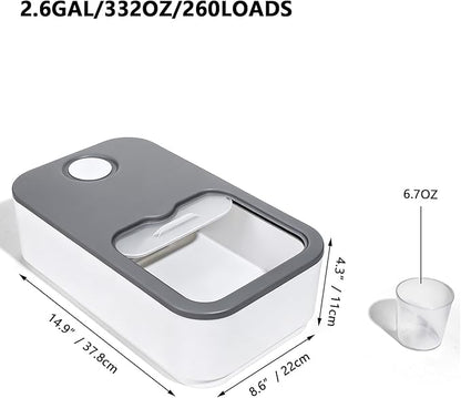 2.6GAL Laundry Powder Container, Powder Laundry Detergent Container, Plastic - Image 2