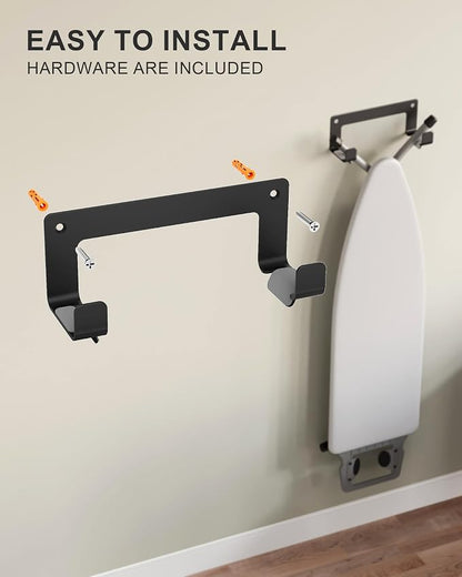 Ironing Board Hanger Wall Mount Stainless Steel, Y T Leg Ironing Board Holder - Image 5