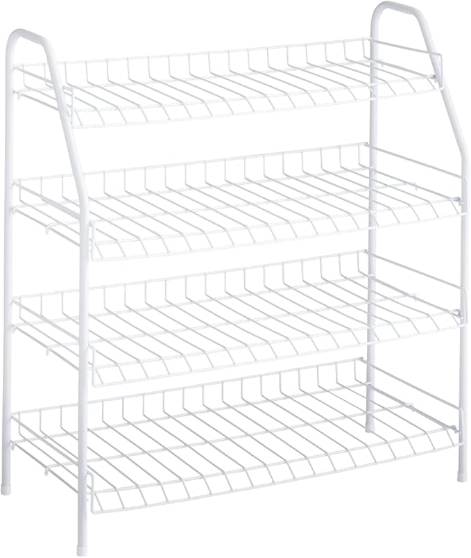 Rubbermaid 4-Tier Wire Shoe Rack, Simple Assemble, Storage Shelf by Unknown
