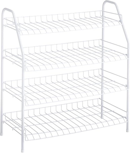 Rubbermaid 4-Tier Wire Shoe Rack, Simple Assemble, Storage Shelf by Unknown