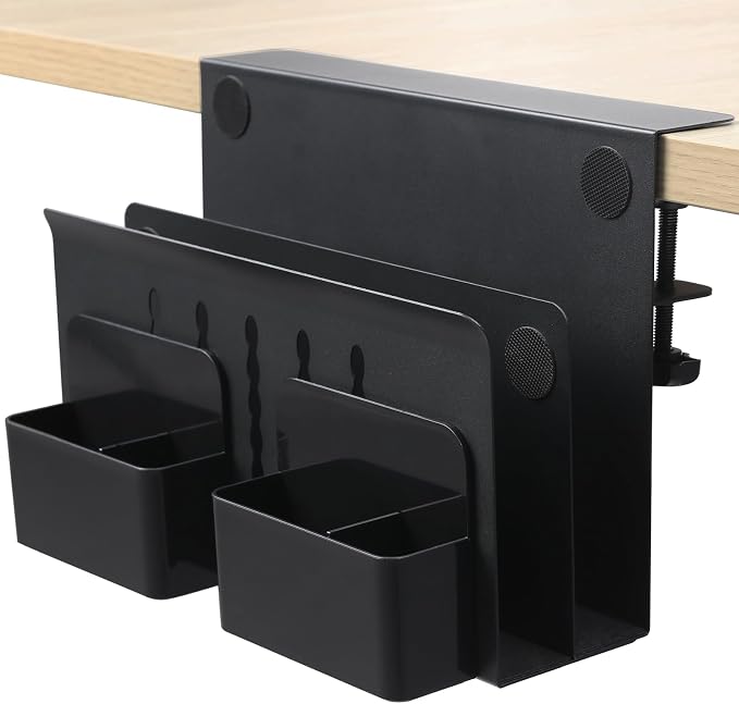 MAXECHO Desk Side Storage, Under Desk Laptop Mount, Table Side Hanging File by MAXECHO
