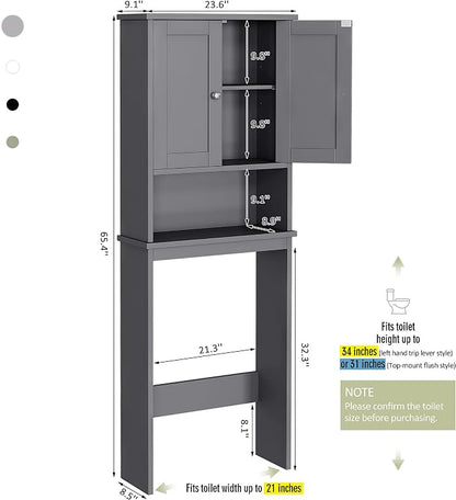 Over the Toilet Storage Cabinet, Bathroom Storage Cabinet Over Toilet - Image 2