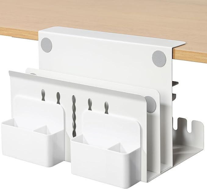 MAXECHO Desk Side Storage, Under Desk Laptop Mount, Table Side Hanging File by MAXECHO