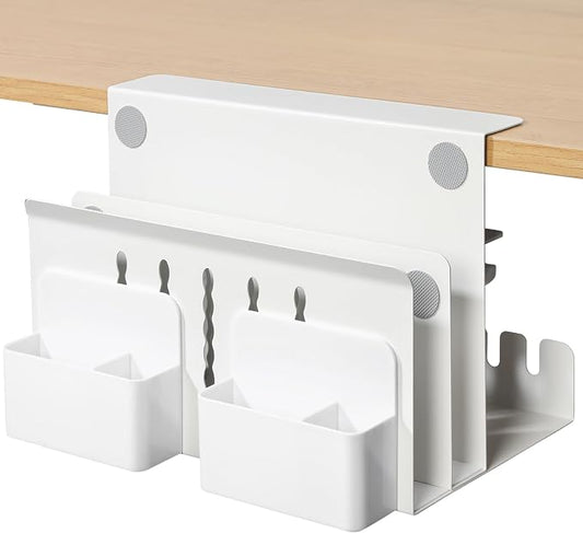 MAXECHO Desk Side Storage, Under Desk Laptop Mount, Table Side Hanging File by MAXECHO