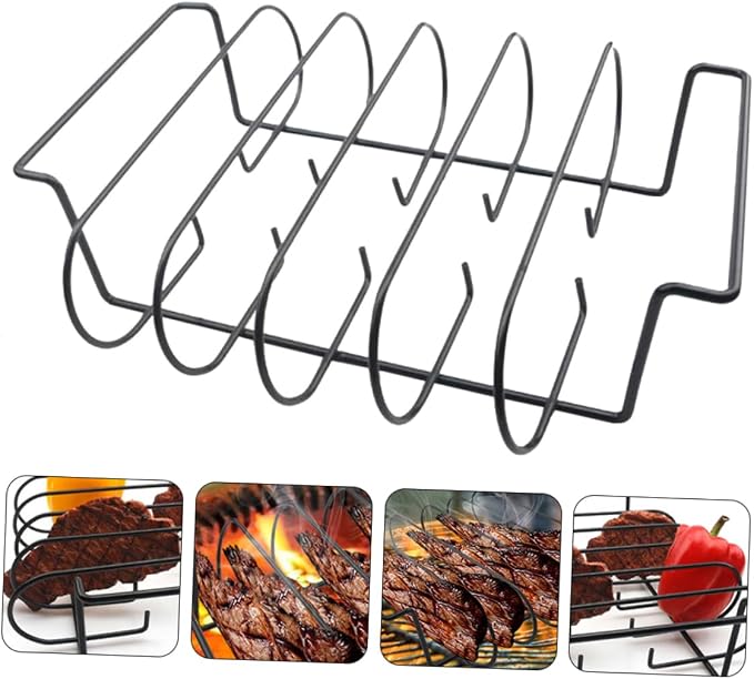 LIOOBO BBQ Grill Roaster Rack Heat Resistant Gloves Steak Chicken Grilling - Image 7