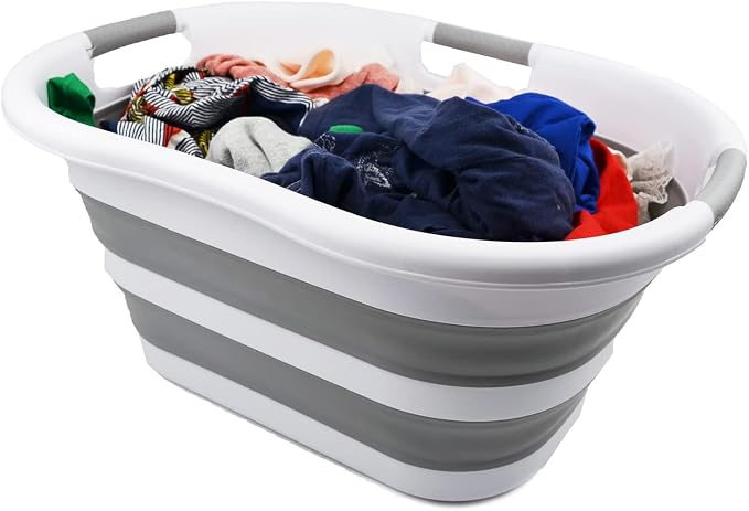 SAMMART 40L Collapsible Plastic Laundry Washing Tub - Image 5