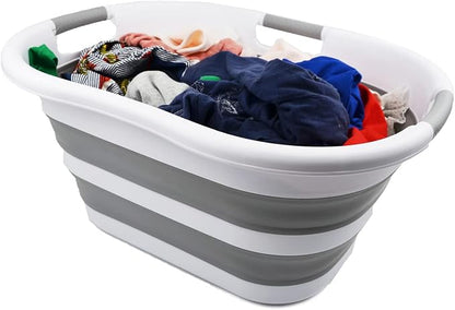 SAMMART 40L Collapsible Plastic Laundry Basket - Image 6