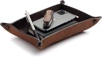 Main Street Forge Leather Valet Tray by MainStreetForge