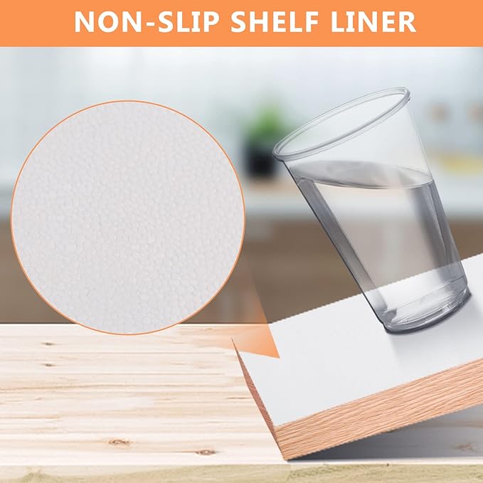 WochiTV Shelf Liner for Cabinets, Drawer Non Adhesive Non Slip Foam Mat for - Image 3