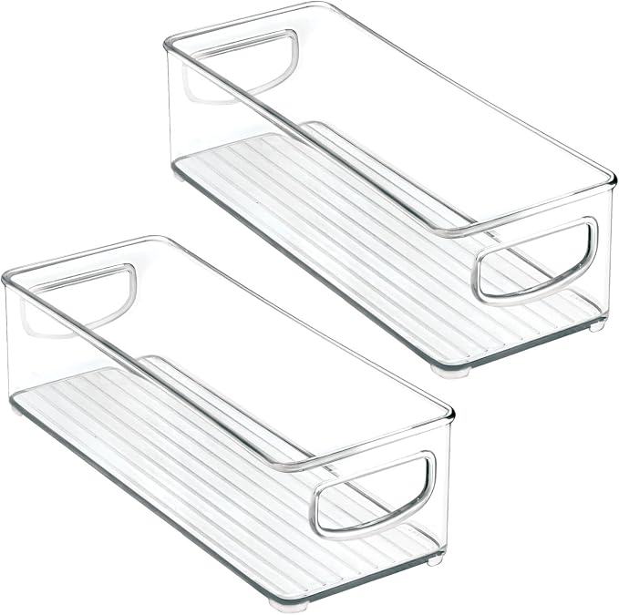 mDesign Plastic Bathroom Storage Container Bins w/ Handles - Image 10