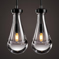Raindrop Pendant Lights, Bronze Modern Pendant Lights for Kitchen Island with Rod, Penadant Light Fixtures, Chandelier for Living Room Hallway,Bedroom Pendant Light, Bulb Included