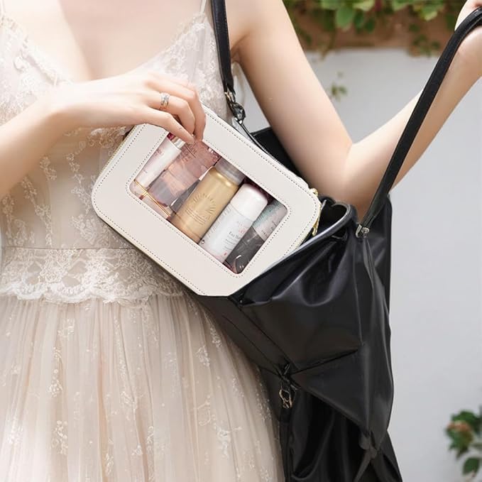 Travel Clear Makeup Bag Set, TSA Approved Cosmetic Bag Case - Image 4