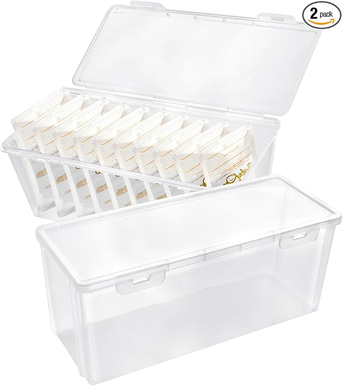 2Pcs Refrigerator Organizers and Storage, PP Freezer Organizer Bins by Milkary