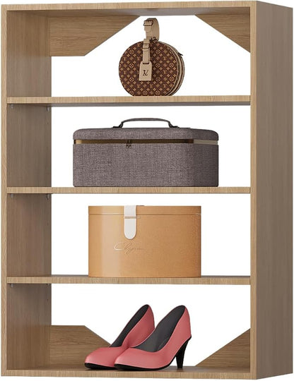 Short Tower Closet Unit, Modular Closet System, Wood Closet System Organizer by Unknown