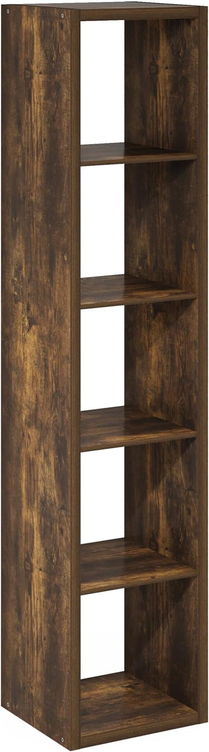 5-Cube Tall Cubicle Bookshelf, Cube Bookcase - Image 4