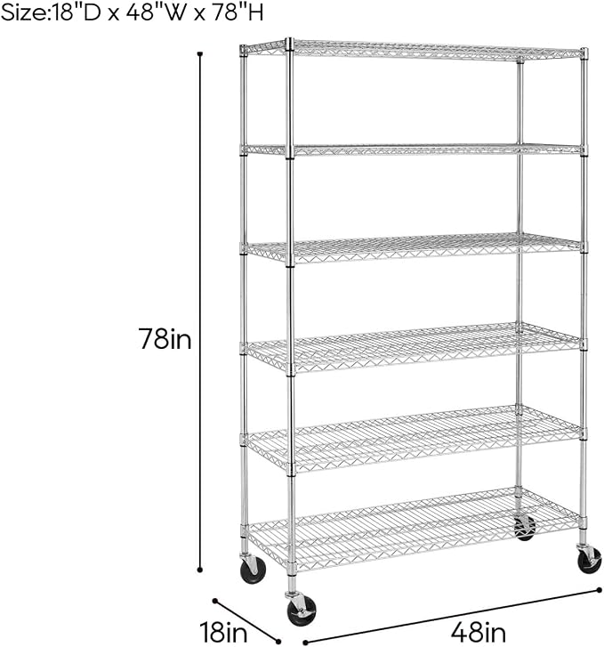 BestOffice | 6-Tier Wire Shelf - Image 3