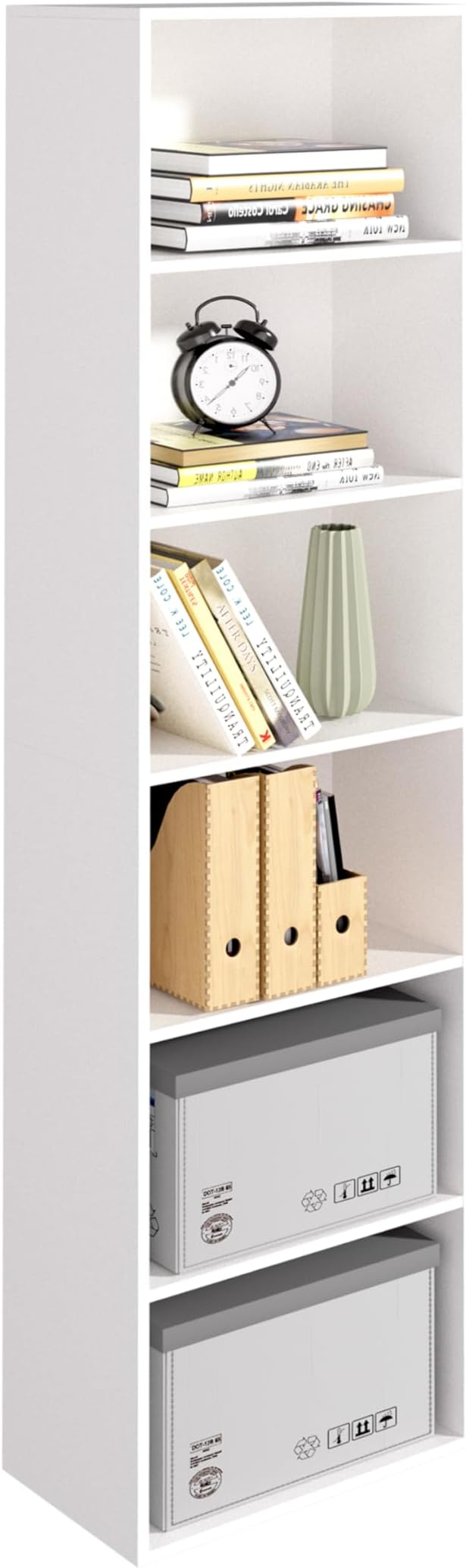 Wooden 6 Cube Storage Organizer, 6 Tier Closet Organizers Storage Cubes Display by NewBeth