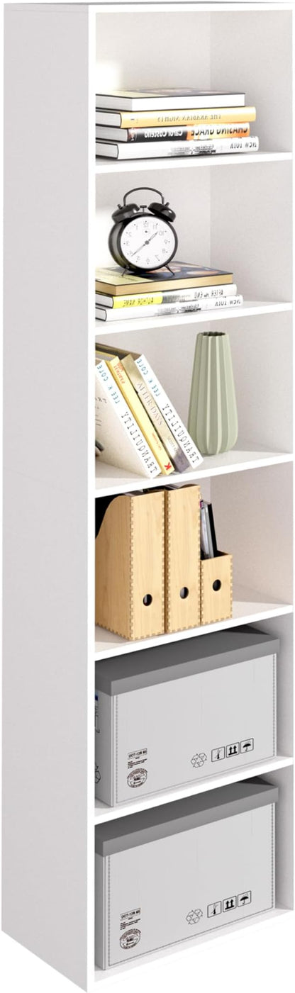 Wooden 6 Cube Storage Organizer, 6 Tier Closet Organizers Storage Cubes Display by NewBeth