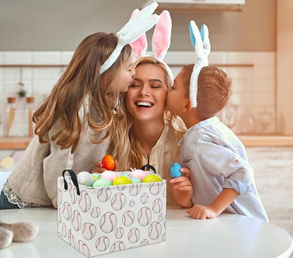 Rectangular Baseball Basket Kids Baby Storage Basket Cute Kids Toy Storage Bin - Image 4
