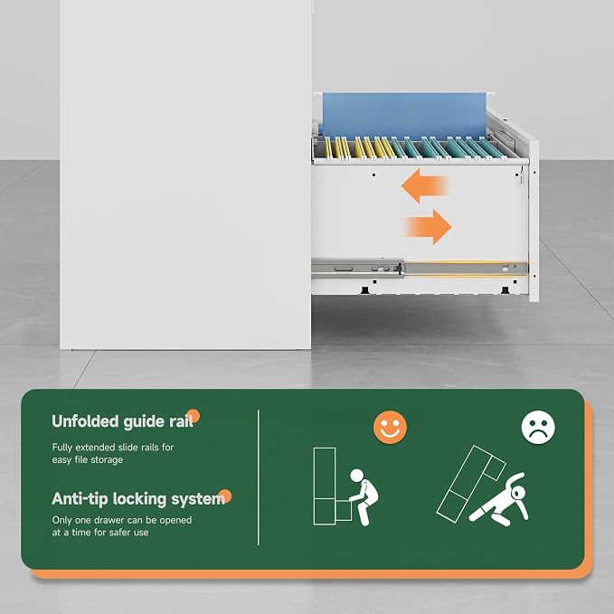 Letaya 2 Drawer File Cabinet - Image 7