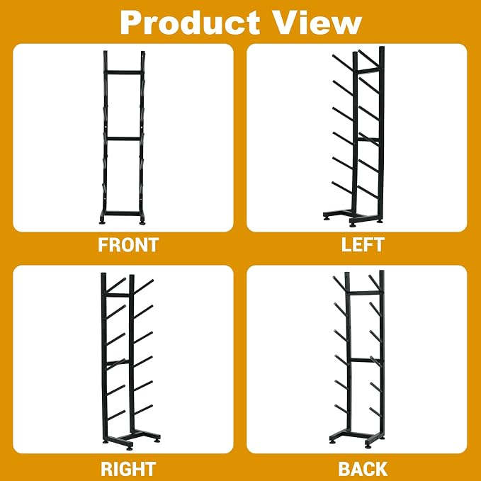 BiJun Skateboard Racks Floor Stand, 6-Layer Skateboard Wall Mount, Snowboard - Image 9