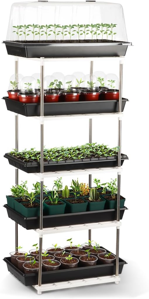RooTrimmer 5 Layer Seed Starter Tray, Plant Stand, Storage by RooTrimmer