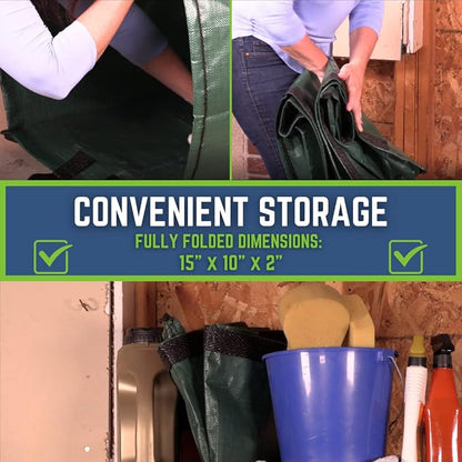 DURASACK Heavy Duty Home and Yard Waste Bag 48-Gallon Woven Polypropylene - Image 6