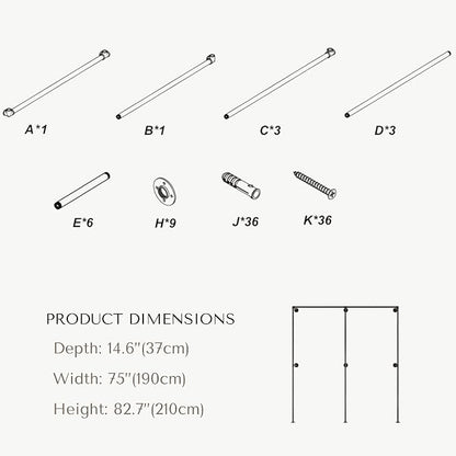 Industrial Pipe Clothing Rack, Heavy Duty Wall Mounted Clothes Rack, Retail - Image 6