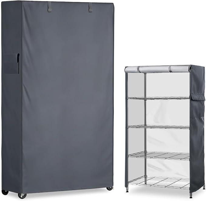 Waterproof Shelf Cover, 600D Heavy Duty Dustproof Storage Wire Rack Covers by Dalema