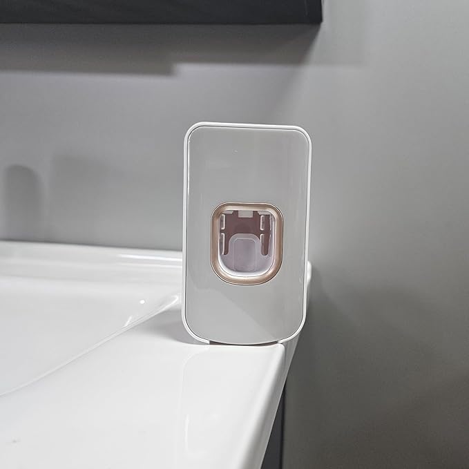 2 Slot Toothbrush Holder and Toothpaste Dispenser Wall Mounted, Automatic - Image 6