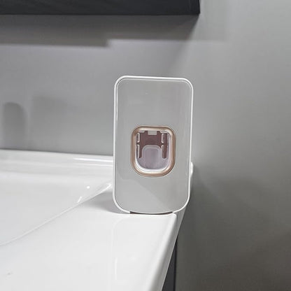 2 Slot Toothbrush Holder and Toothpaste Dispenser Wall Mounted, Automatic - Image 6