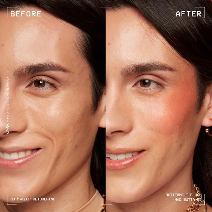 NYX PROFESSIONAL MAKEUP Buttermelt Powder Blush, Fade and Transfer-Resistant - Image 3