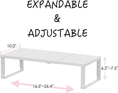Adjustable Metal Shelving Unit, Stackable & Expendable Storage Rack - Image 3