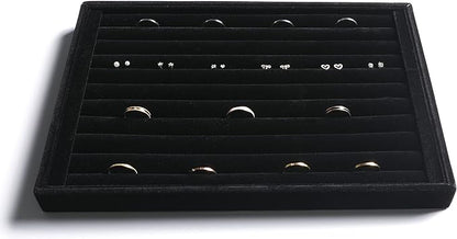 Frebeauty Stackable Velvet Jewelry Organizer Trays - Image 5