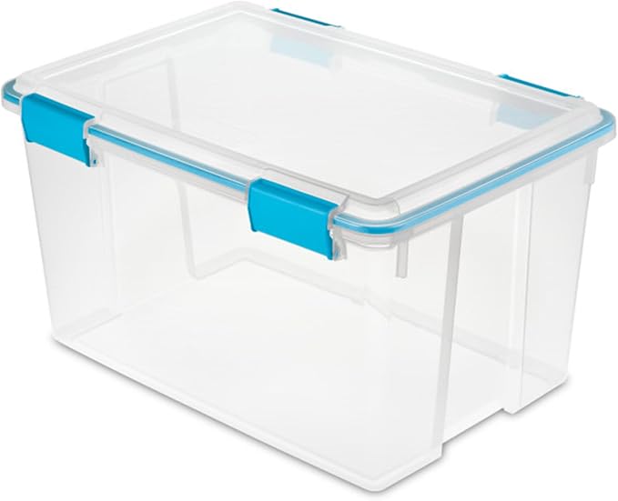 Sterilite 8-Pack Gasket Box, Weather-Resistant Storage Bins - Image 2