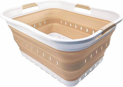 SAMMART 42L Collapsible Plastic Laundry Basket by SAMMART
