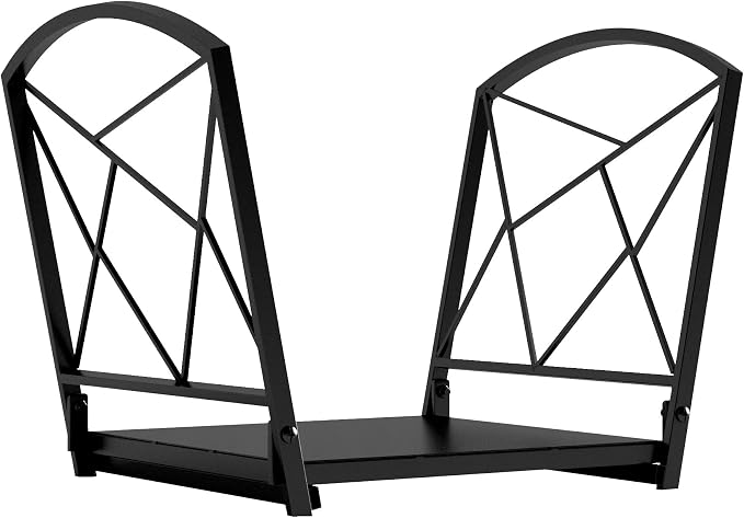 Fire Beauty Firewood Log Rack, Iron Wood Lumber Storage Holder - Image 5