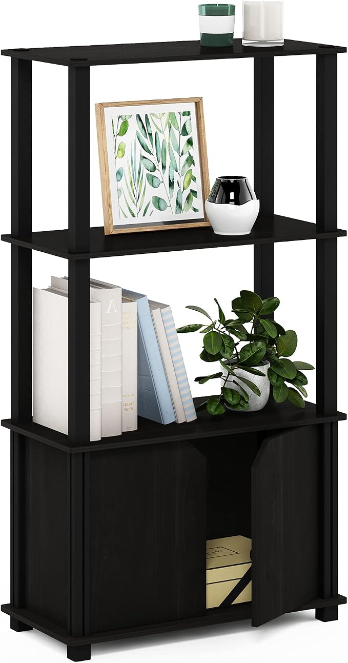 Furinno GO GREEN Storage Shelves, 4-Tier Book Shelf, Display Shelf by Furinno-FitsYourSpaceFitsYourBudget