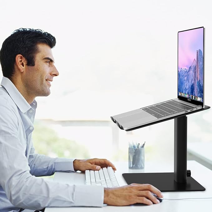 BESIGN LSX6 Computer Holder Stand, Ergonomic Adjustable Notebook Riser - Image 8