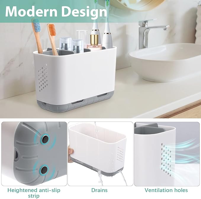 Boperzi Toothbrush and Toothpaste Holder Drainage - Image 3