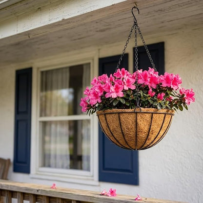 12 Inch Metal Hanging Basket - Image 5