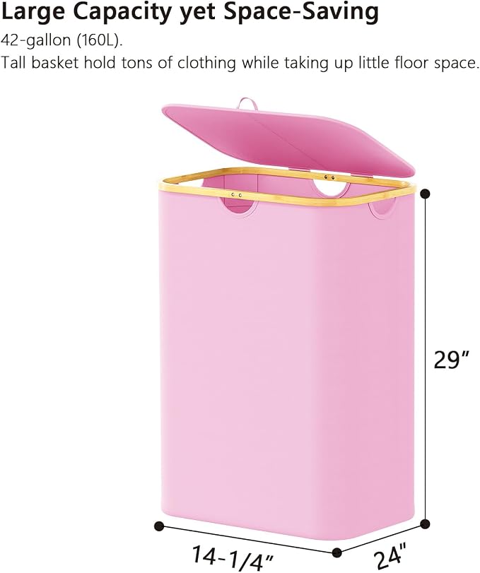 SpaceAid Double Laundry Hamper 2 Section - Image 5