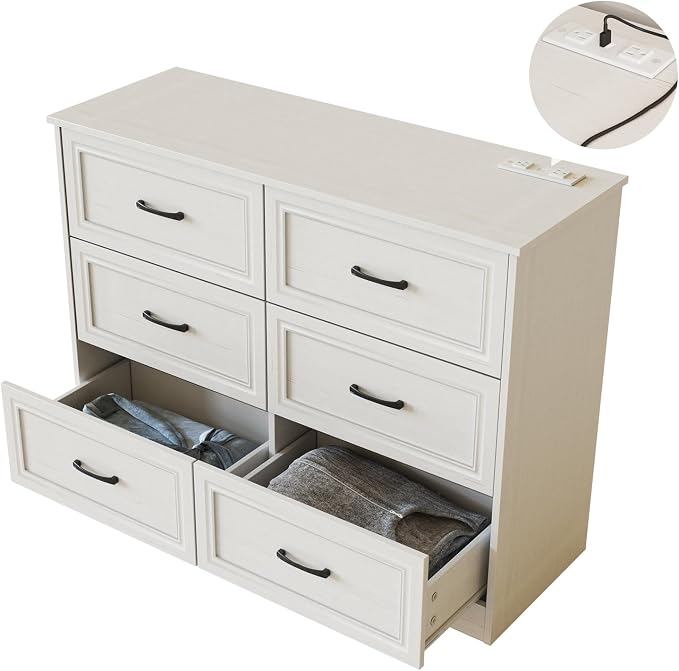 Fameill Dresser for Bedroom, 6 Drawer Wide Dresser Organizer - Image 7