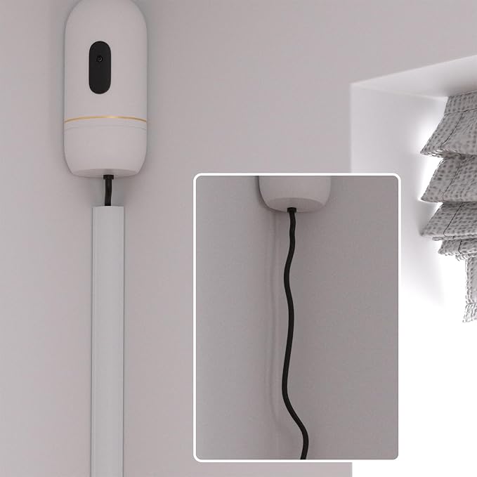 ZhiYo Corner Cable Hider for 2 Cords, Hide Wires in Wall Corners 12ft White | 4 - Image 4