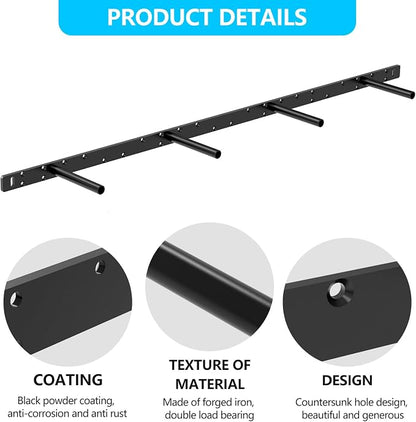Floating Shelf Bracket, Solid Steel Support Rods - Image 4