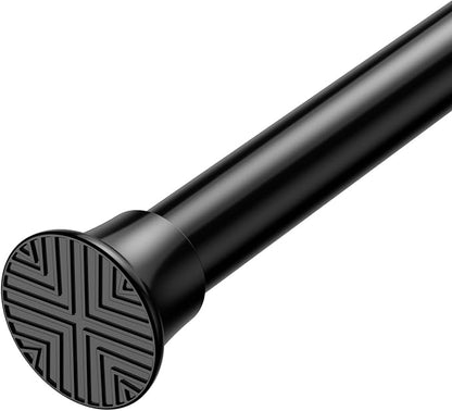 1Pcs Tension Curtain Rod 24 To 46 Inch Black Shower Curtain Rod No Drilling by WEIXINHAI
