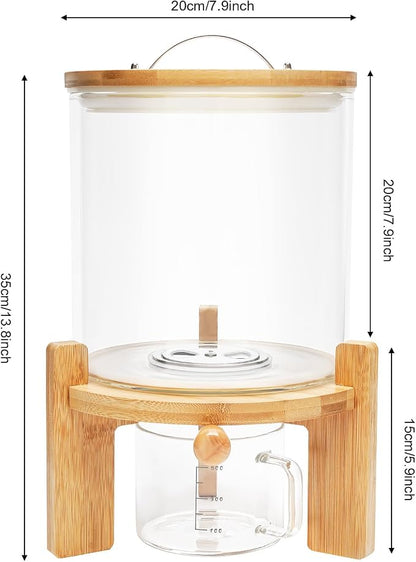 1.32gal Glass Rice Dispenser - Image 2