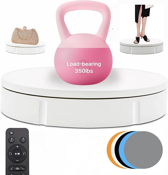 JAYEGT Motorized Rotating Display Stand, 350Lbs Load，360 Degree Electric by JAYEGT